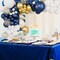 174pcs Navy Blue Gold Balloons Garland Arch Kit, Metallic Gold Latex White Confetti Mixed Sizes Balloons Foil Balloons for Baby Shower Birthday Party Wedding Graduation Decoration